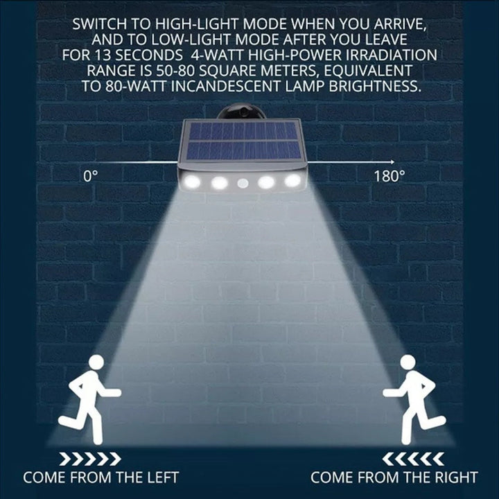 Durable outdoor solar security light, motion activated, providing reliable safety.