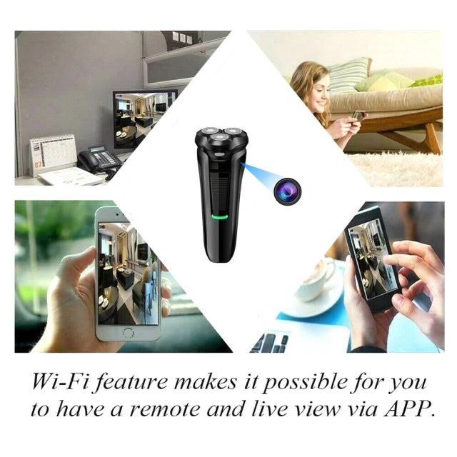Discreet WiFi Mini Camera Razor with 1080P HD & Motion Detection
