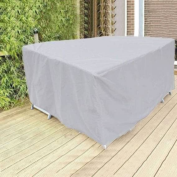 Premium outdoor furniture cover: durable polyester, all-weather, water-repellent, UV-resistant for patio sets.