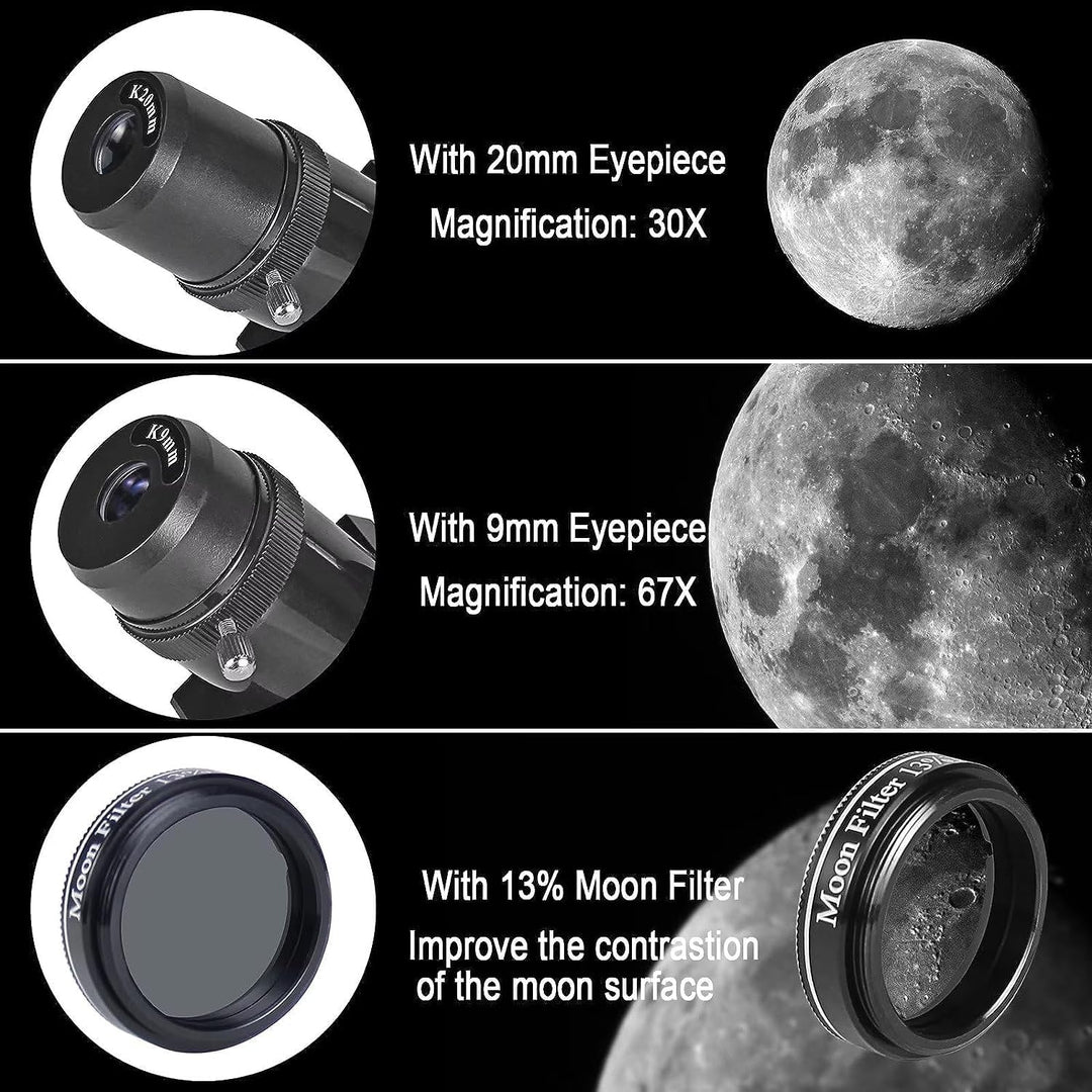 Advanced Stargazing Telescope with Star Tracking App for Adults