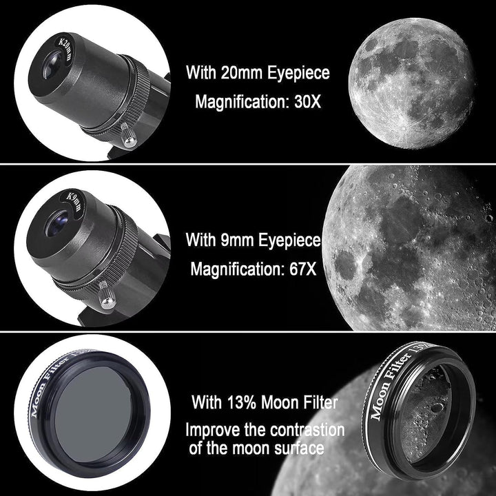 Advanced Stargazing Telescope with Star Tracking App for Adults