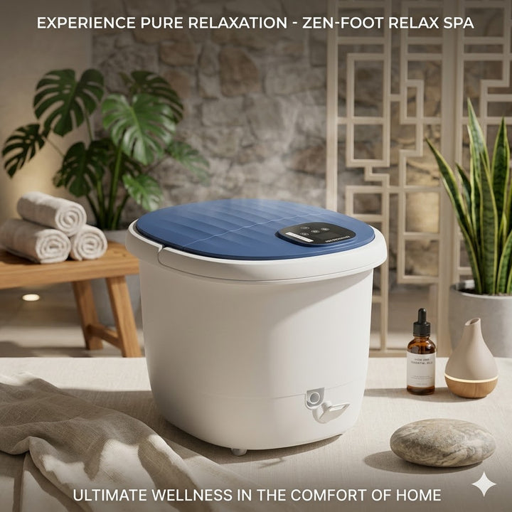 Home Foot Spa with Temperature Control and Bubble Massage