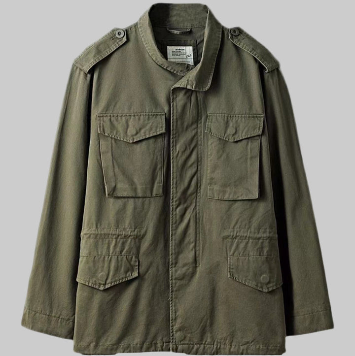 Stylish men's vintage field jacket for versatile, rugged fashion. Ideal military-inspired outerwear for men.