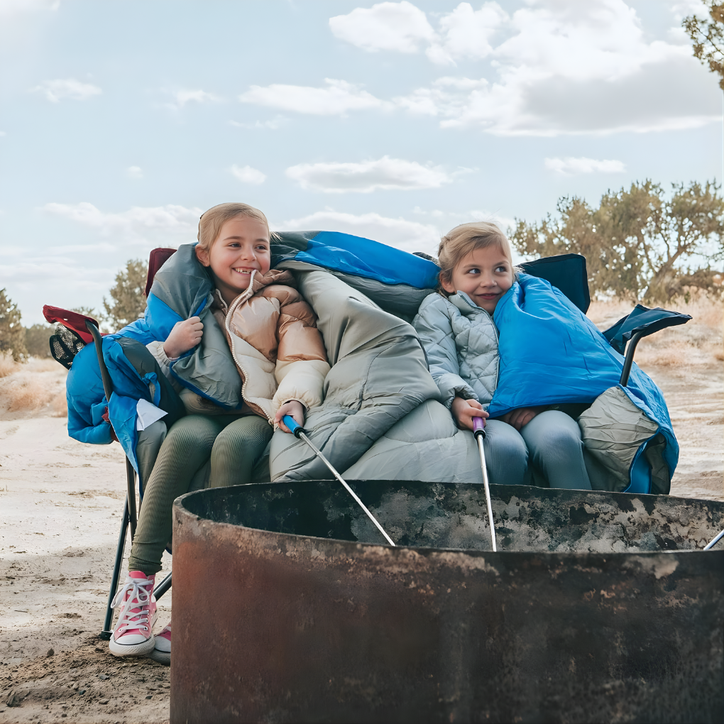 Portable adult sleeping bag, ideal for cold weather camping, hiking & travel. Stay warm on outdoor trips.