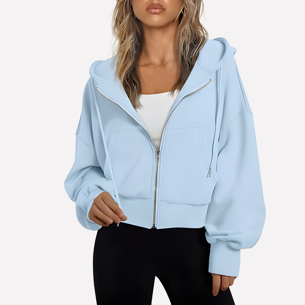 Chic women's graphic pullover sweatshirt. Relaxed fit long sleeve, crew neck for comfortable casual fashion.