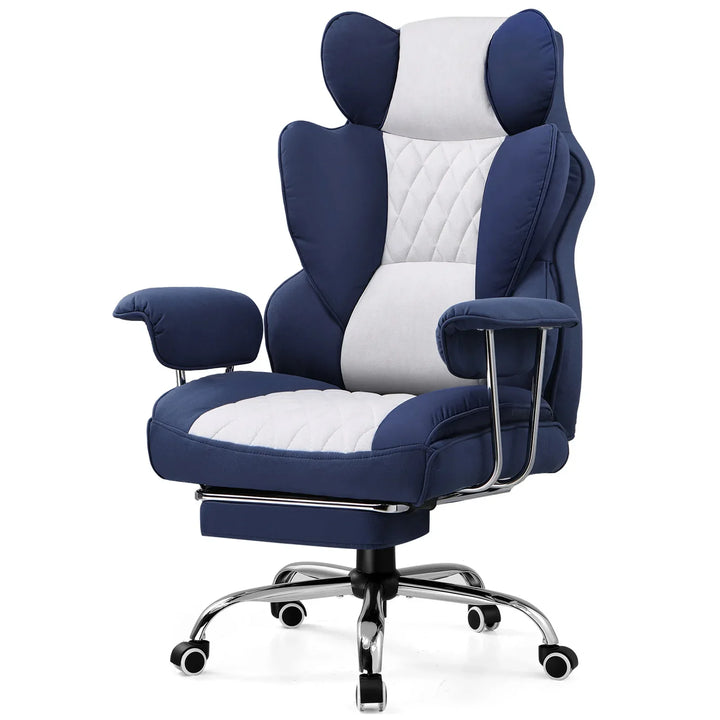 Durable PU leather gaming chair, built for ultimate comfort & support for large body types.