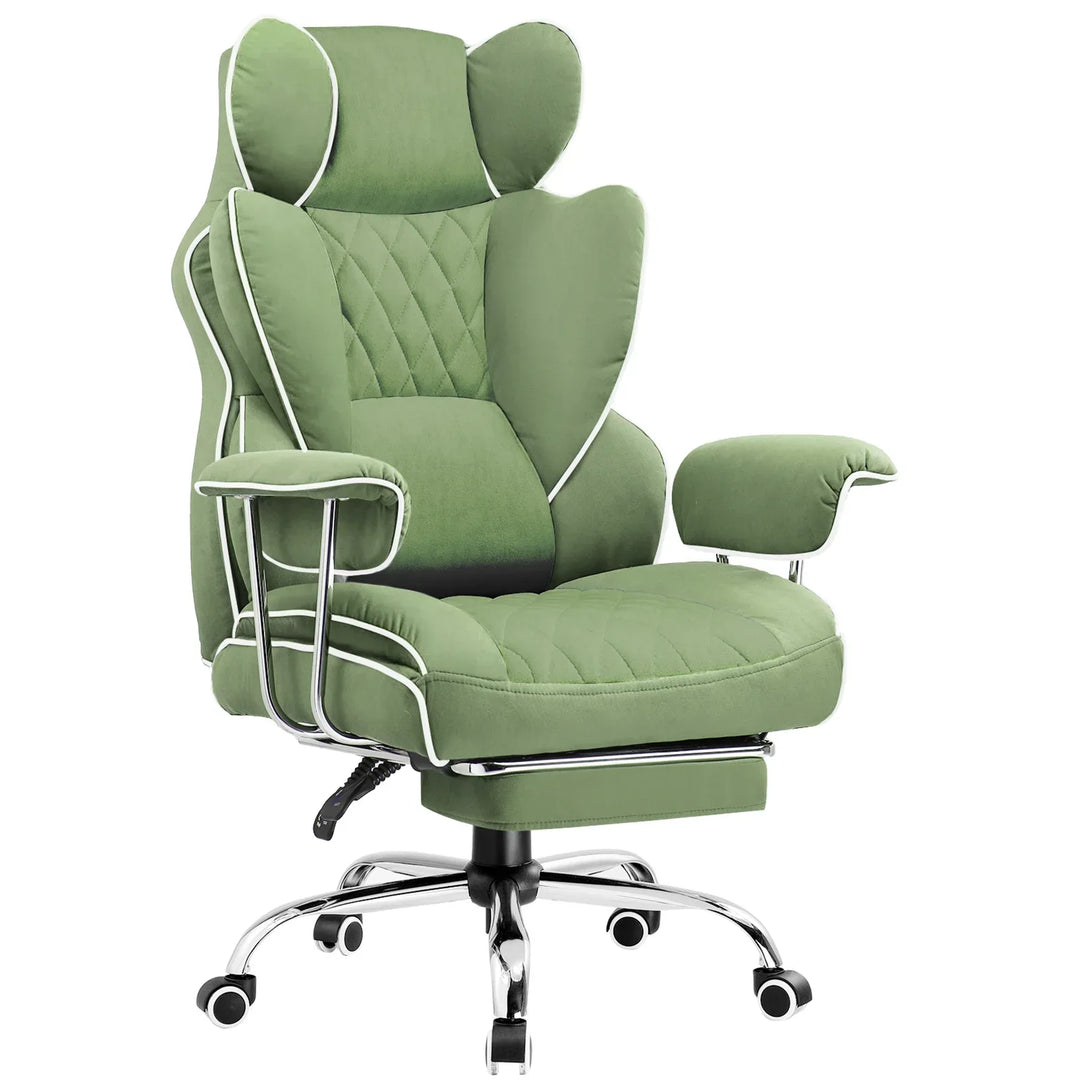 Stylish black ergonomic computer chair, ultimate comfort & heavy duty design for larger users.