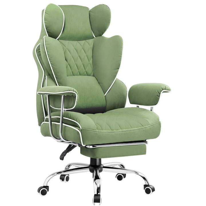 Stylish black ergonomic computer chair, ultimate comfort & heavy duty design for larger users.
