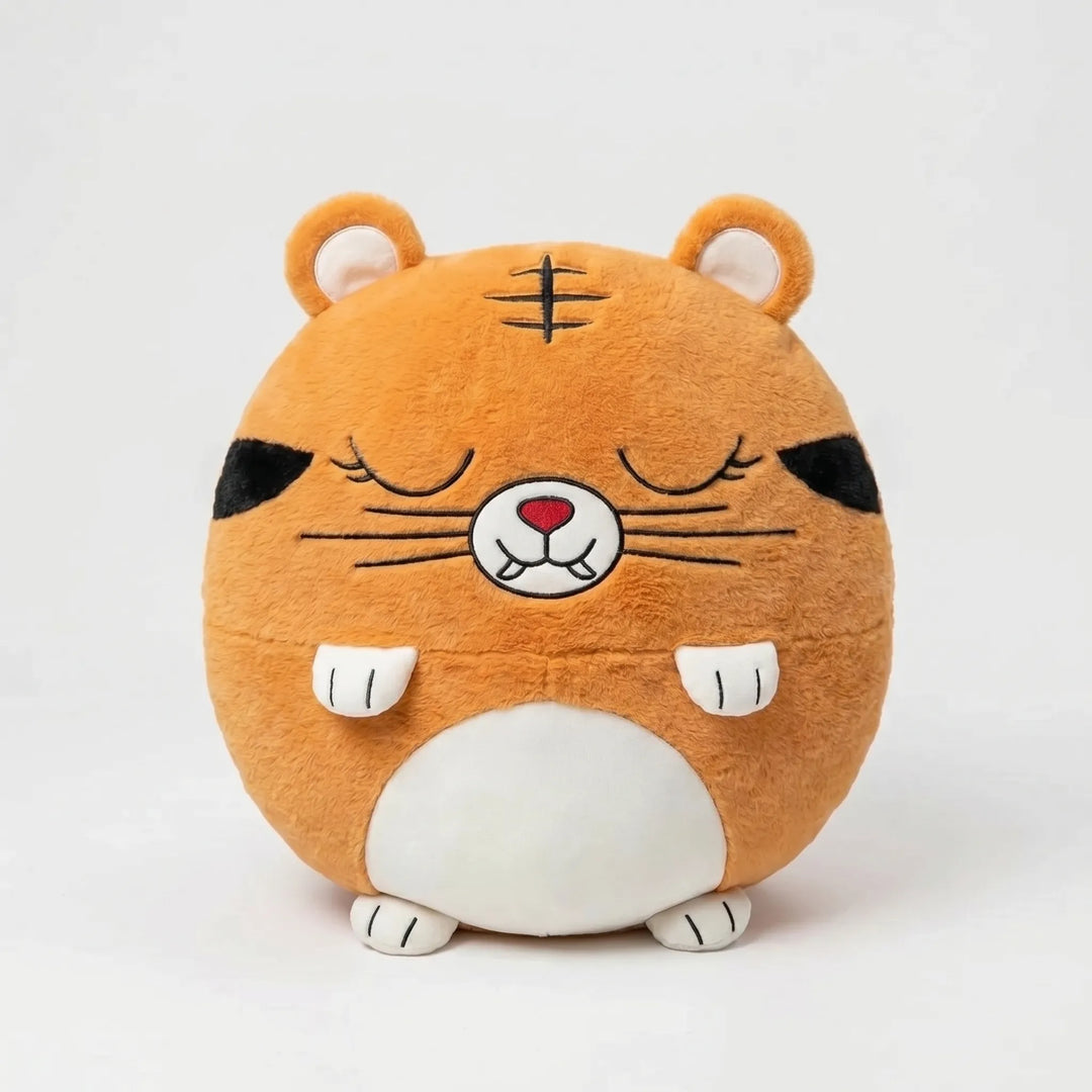 Snuggly animal sleeping bag for kids, combining a plush pillow and soft blanket for warmth.