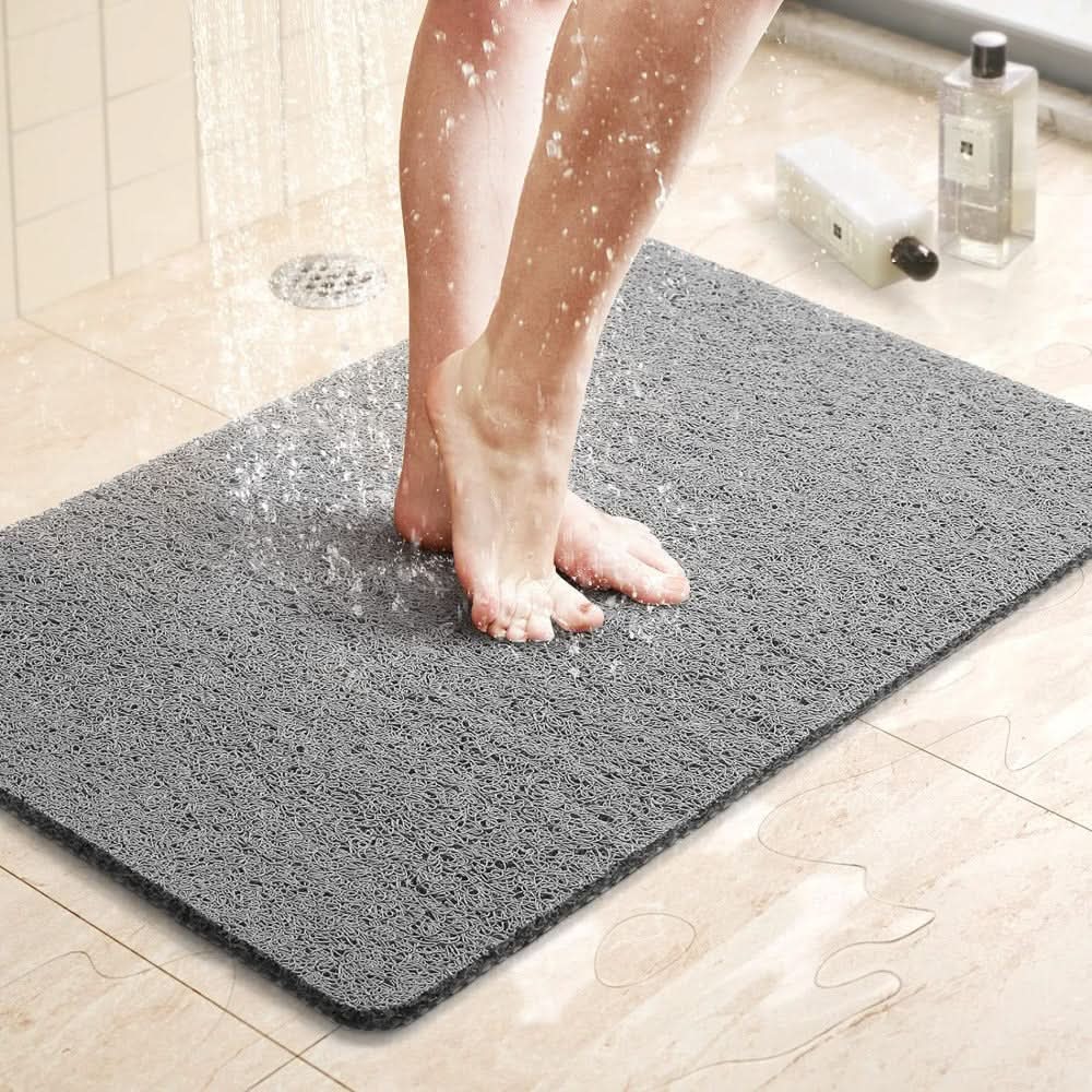 Modern non-slip shower mat for bathroom safety, designed with mold-resistant drainage for easy clean.