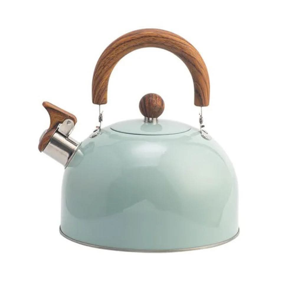 Durable 3.2-quart stainless steel whistling kettle, perfect for daily stovetop use & preparing hot drinks.