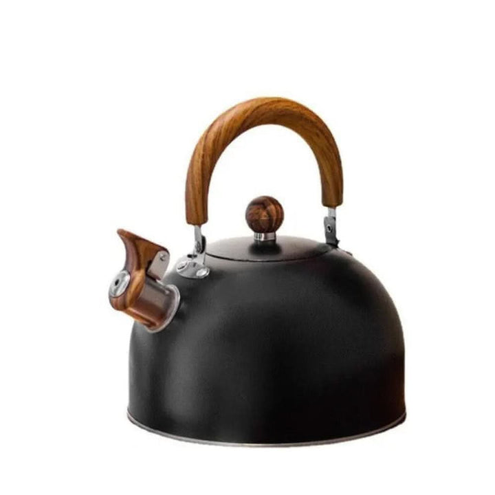 Stylish 3.2-quart whistling tea kettle, high-quality stainless steel kitchenware for boiling water.