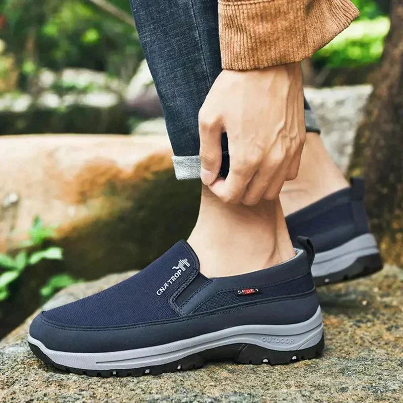 Stylish men's orthopedic walking shoes, versatile for casual & athletic daily wear, offering comfort & support in all seasons.