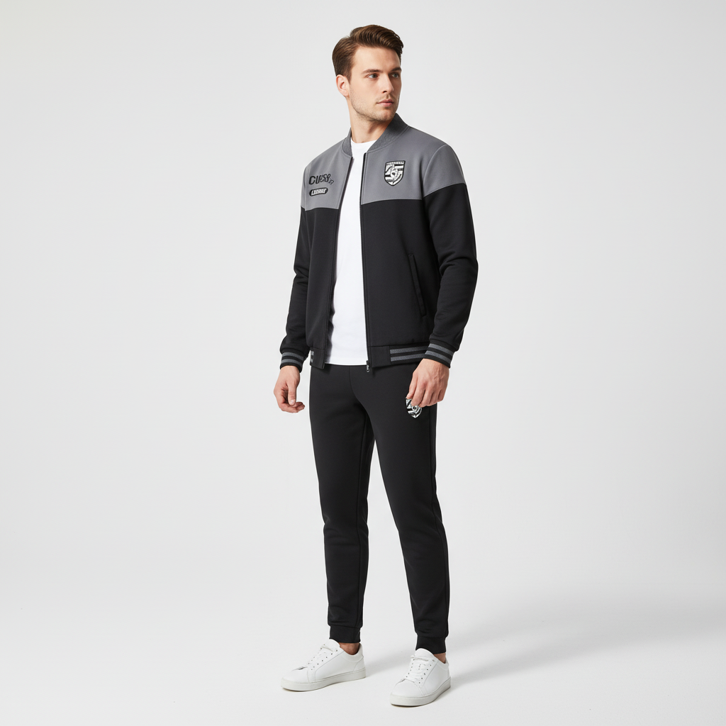 Effortless men's baseball style tracksuit for activewear, loungewear, and everyday sporty fashion.