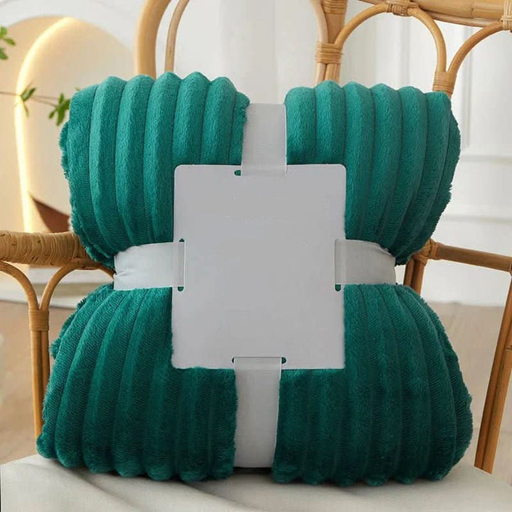 Cozy flannel fleece blanket for bedroom warmth; ultra-soft for ultimate relaxation & comfort.