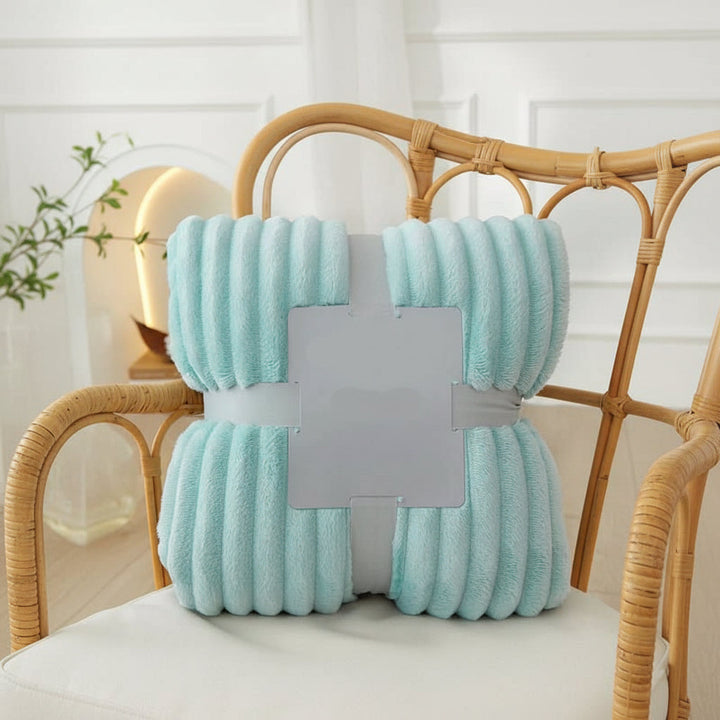 Versatile ultra-soft flannel fleece throw blanket; great for any room or as a cozy gift.