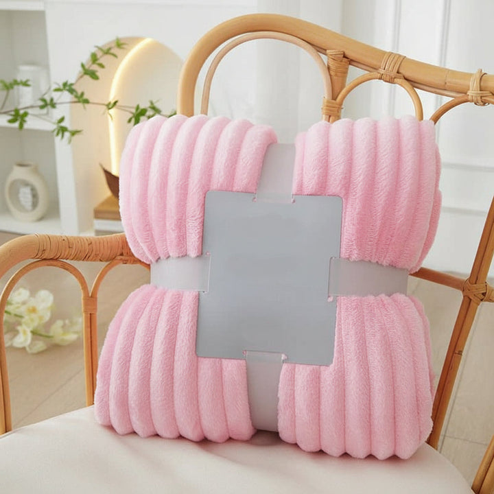 Luxurious ultra-soft flannel fleece blanket with a gentle texture for unparalleled comfort.