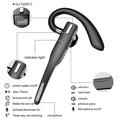 Long-lasting wireless earbuds, ideal for uninterrupted audio and hands-free communication during long workdays.