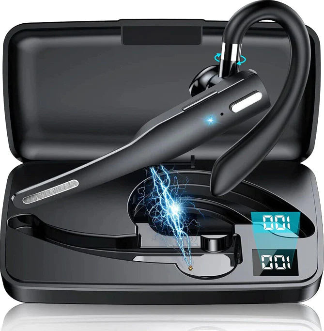 Versatile Bluetooth earbuds for calls & music, featuring impressive battery duration & comfortable unisex design.
