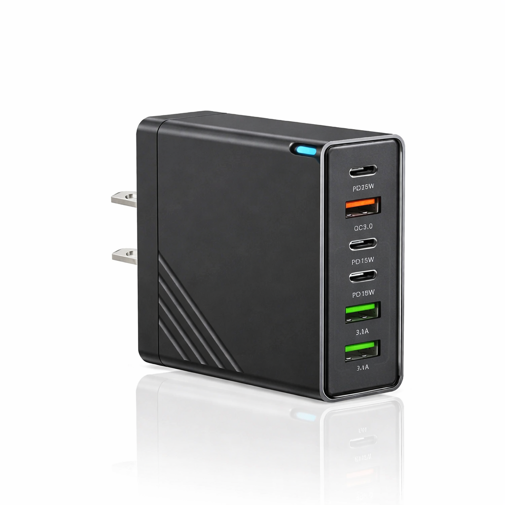 Versatile 160W USB-C power hub. Universal fast charging wall adapter for a wide range of electronics.