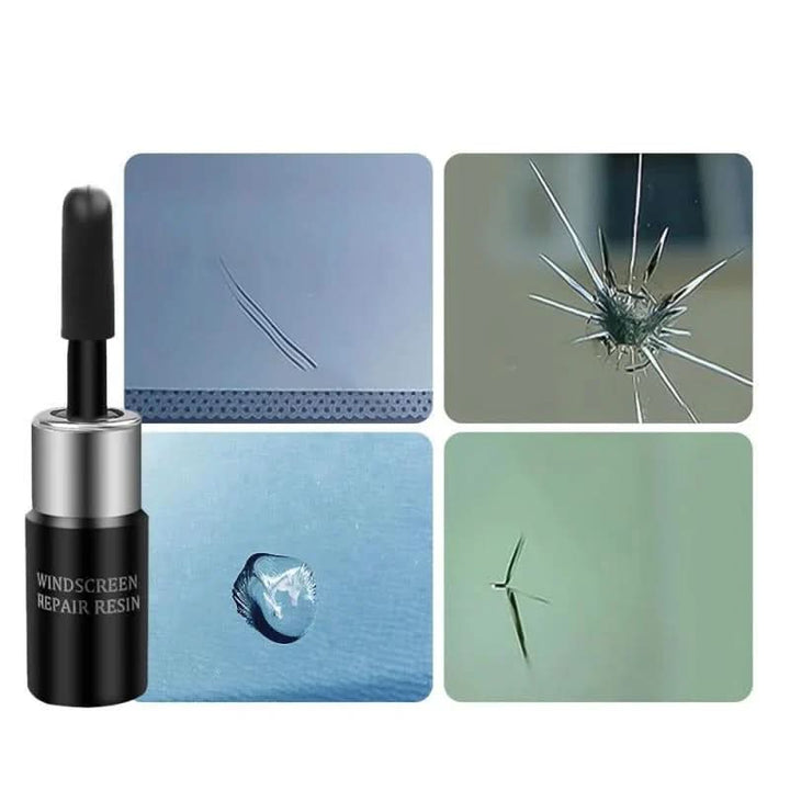High-quality resin kit for auto glass chip repair. Professional windshield crack repair tool for DIY car care.