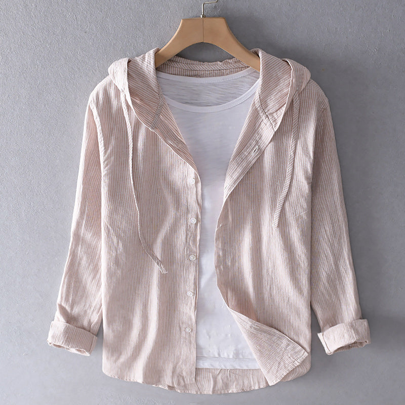 Elegant women's breezy blouse, loose fit, long sleeve, perfect for summer casual wear.