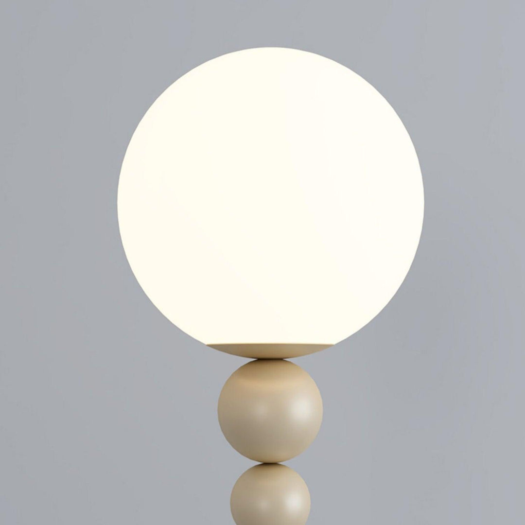 Red modern metal & glass floor lamp, sleek design for elegant living rooms.
