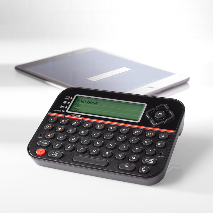Small digital password vault, designed for secure offline storage of all your passwords.