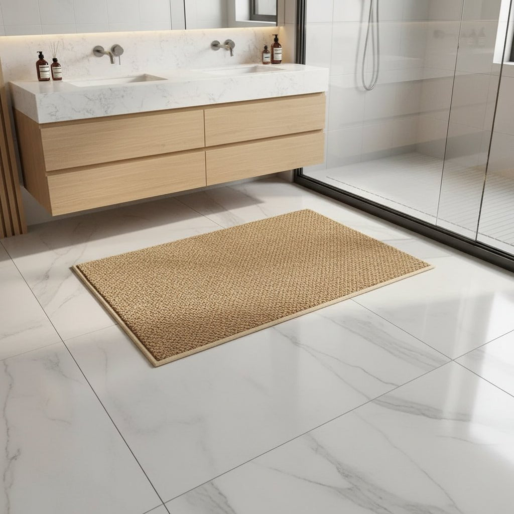 Versatile utility absorbent doormat, perfect for patios or entryways, effectively trapping dirt and absorbing moisture.