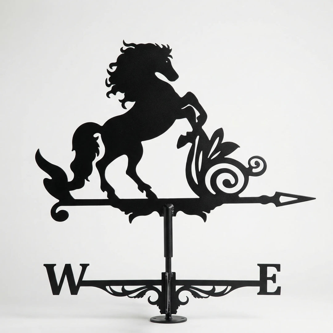 Stylish home exterior weathervane, a decorative element and practical wind direction guide.