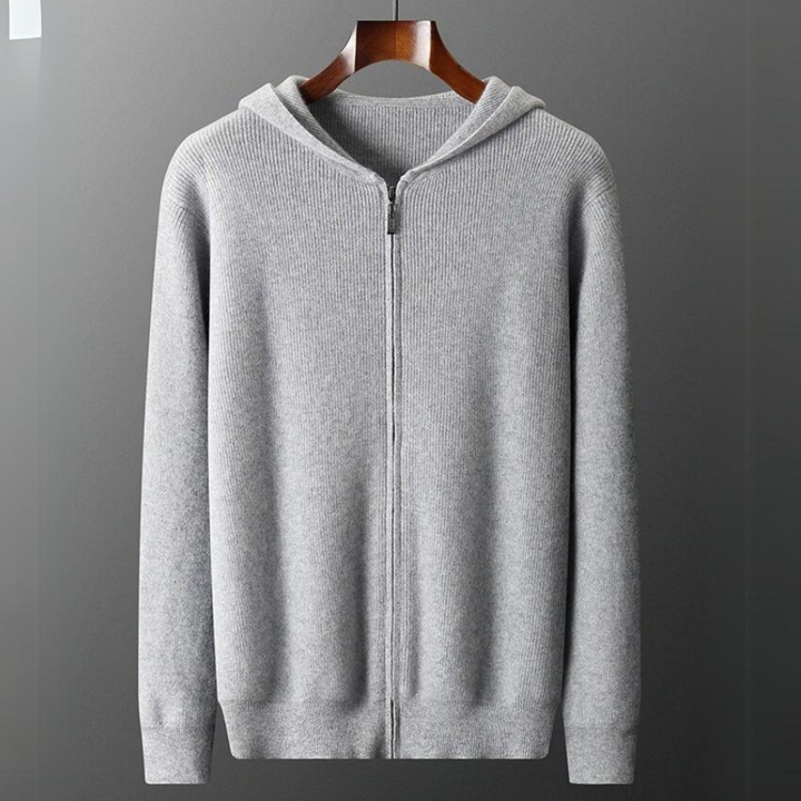 Men's Valletta ultra-soft comfort hoodie in gray, perfect for casual everyday wear & layering.