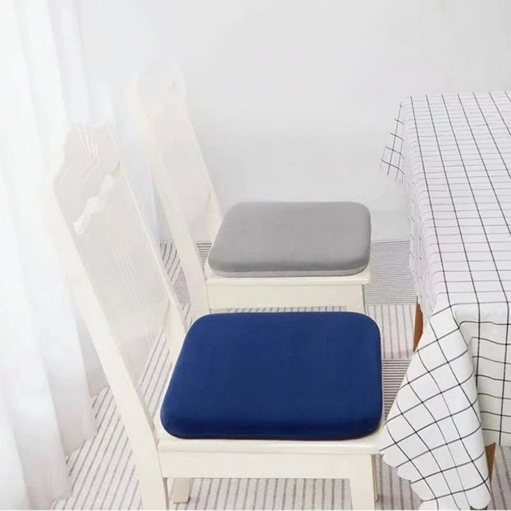 Premium memory foam orthopedic seat cushion, designed for ergonomic back and coccyx support in any chair.