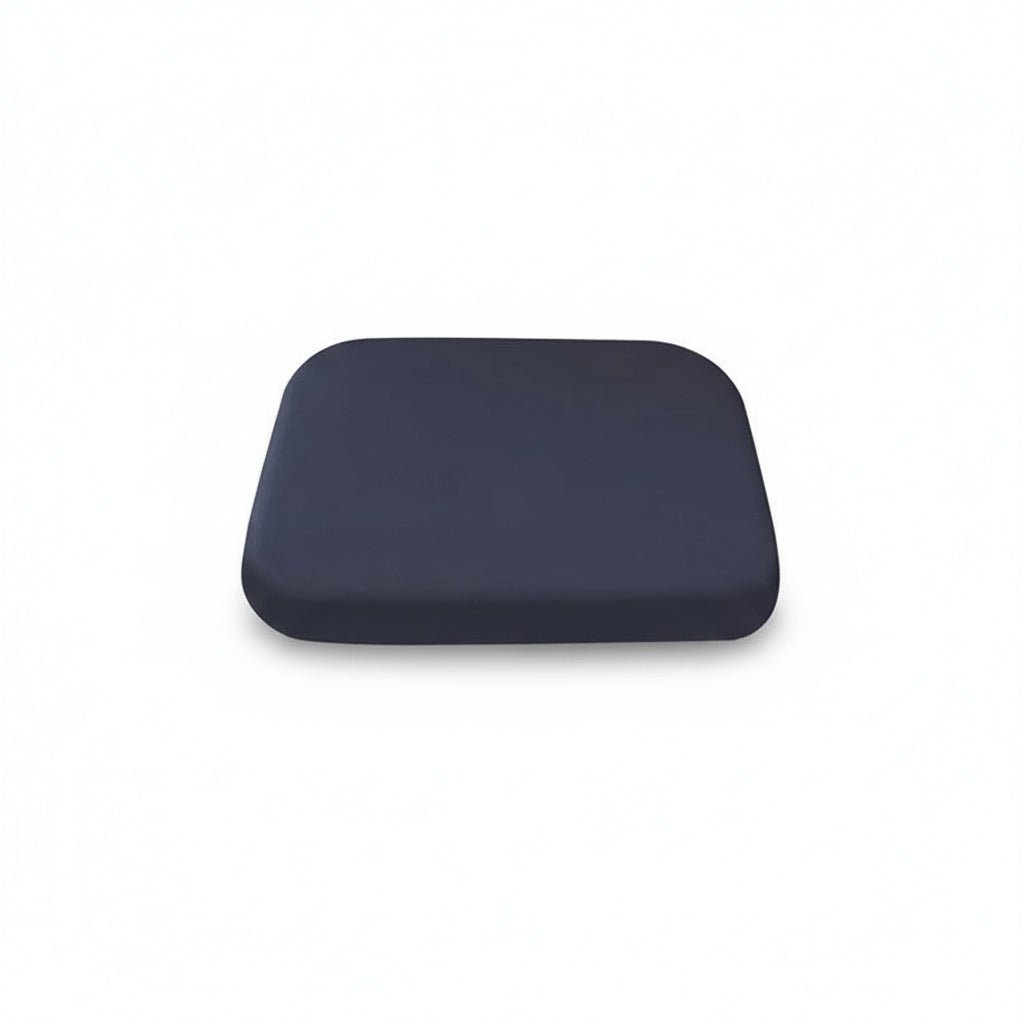 Coccyx relief seat cushion with memory foam, ergonomic design provides orthopedic back support for pain alleviation.