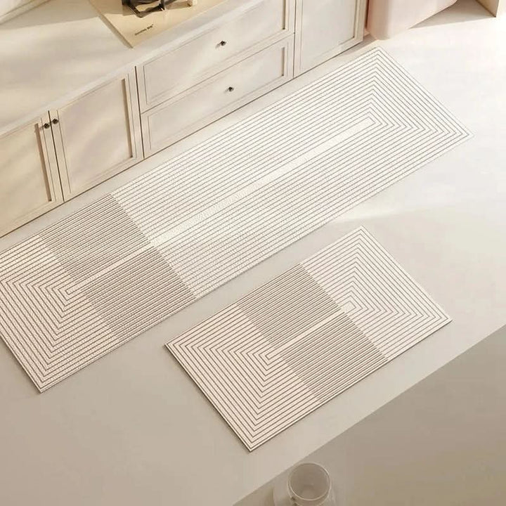 Stylish comfort kitchen mat with anti-fatigue design, perfect non-slip kitchen decor for any home.