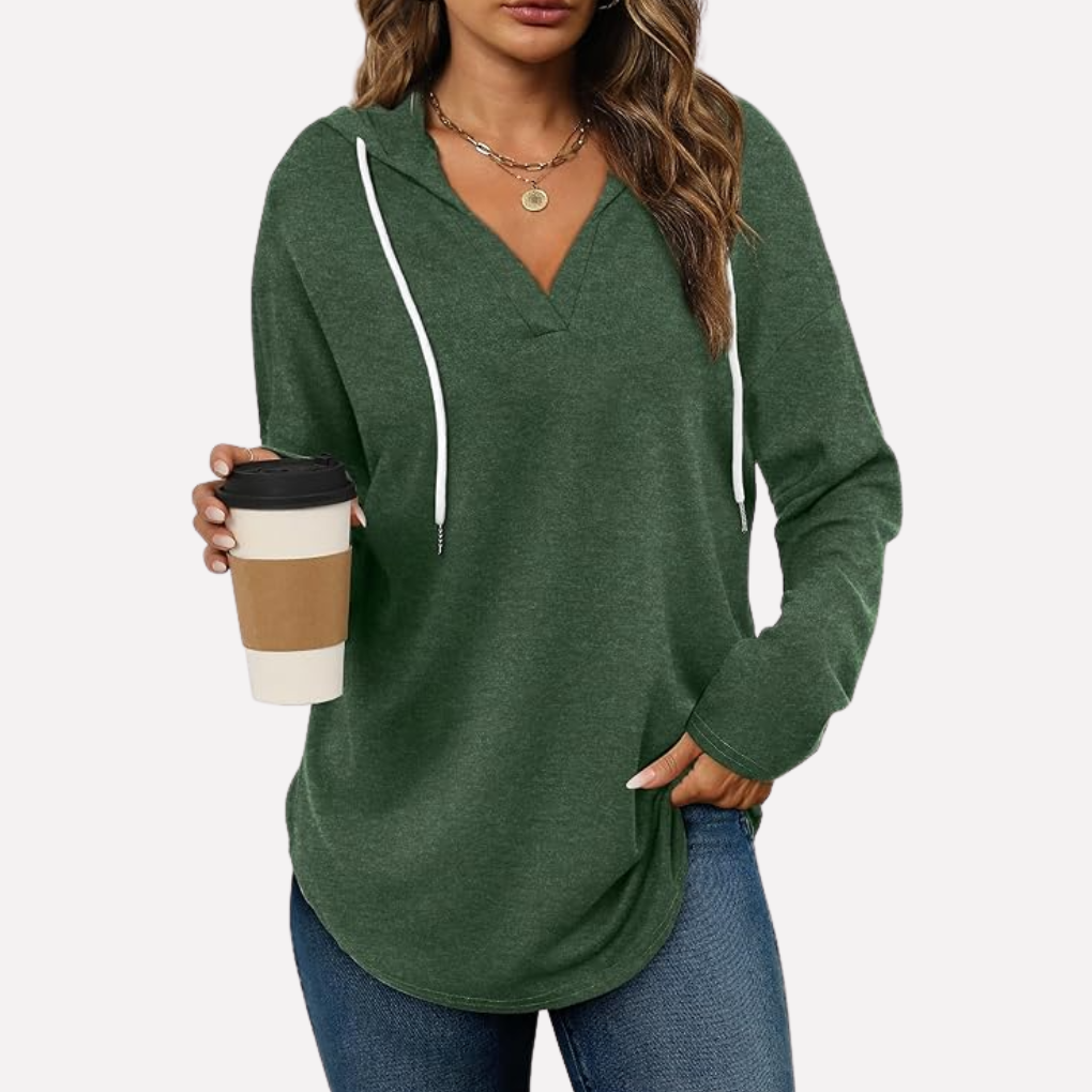 Everyday wear women's oversized long sleeve sweatshirt, perfect for casual comfort and fall.