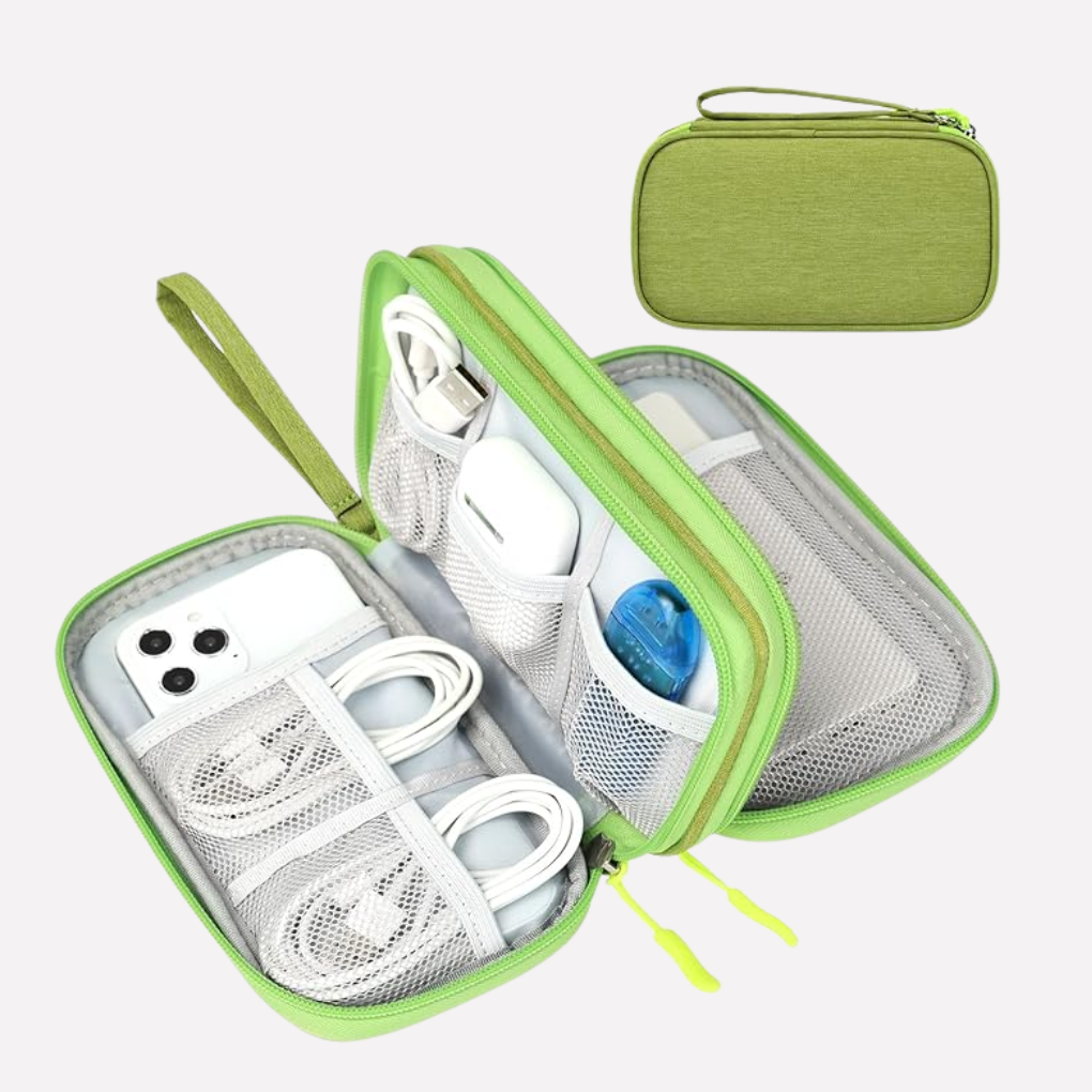 Keep electronics organized with this unisex travel tech organizer pouch.