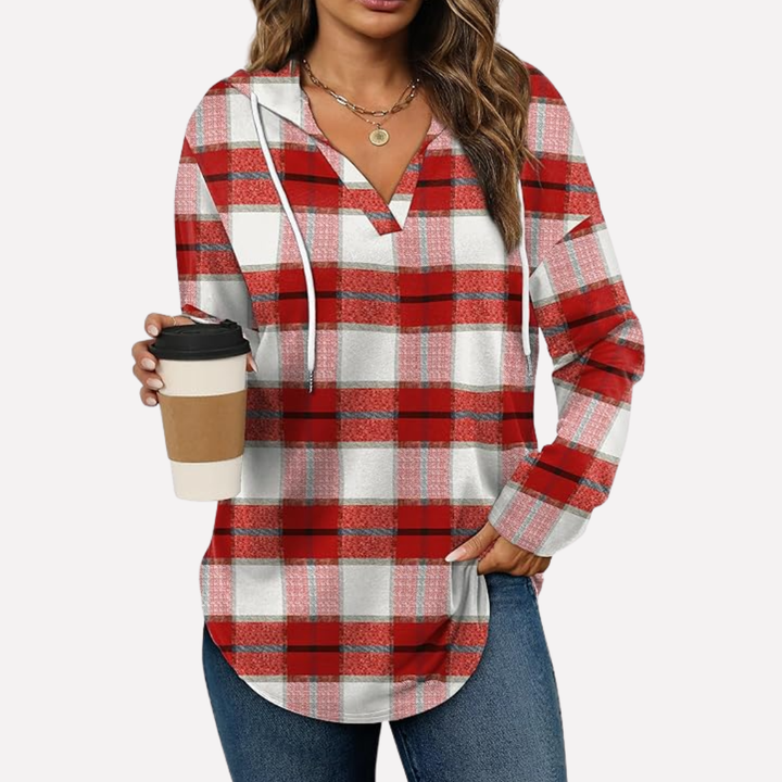 Women's relaxed fit oversized sweatshirt, perfect for casual days, fall fashion and winter comfort.