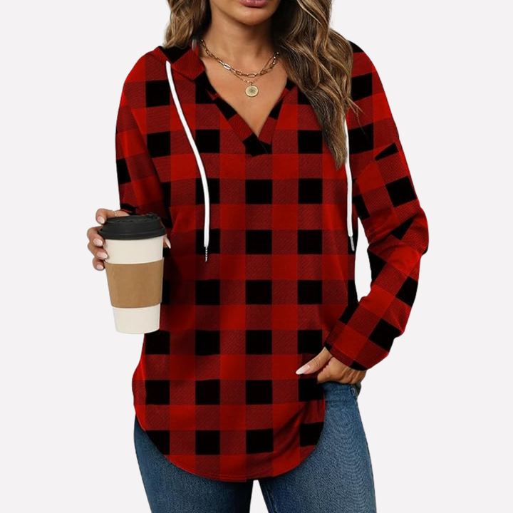Everyday cozy women's oversized hooded pullover, ultimate comfort for loungewear and casual style.