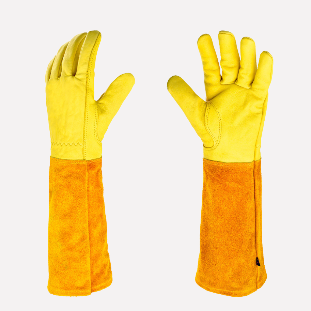 Comfortable & durable unisex gardening gloves with extended protection for yard work, planting & tough pruning tasks.