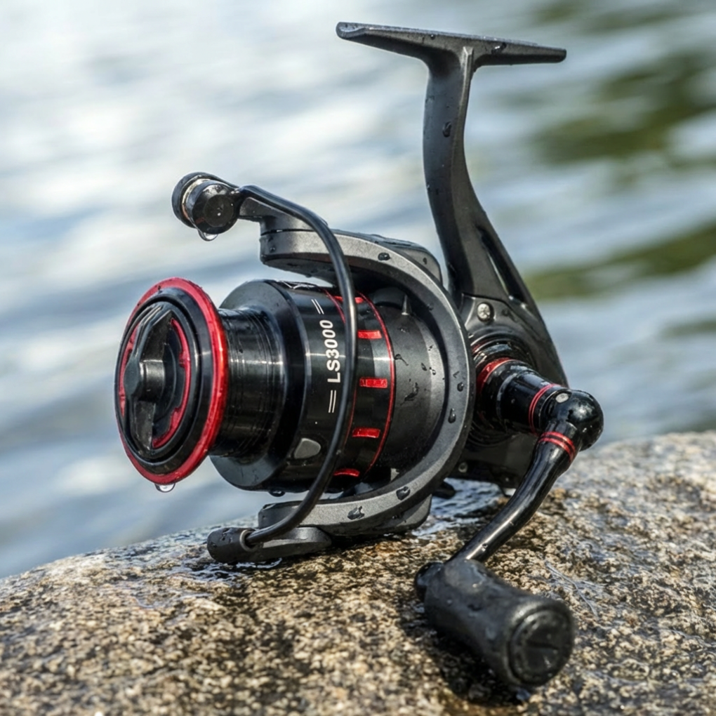 Premium ultralight spinning reel, essential for freshwater anglers. Perfect for lake, river, stream fishing.