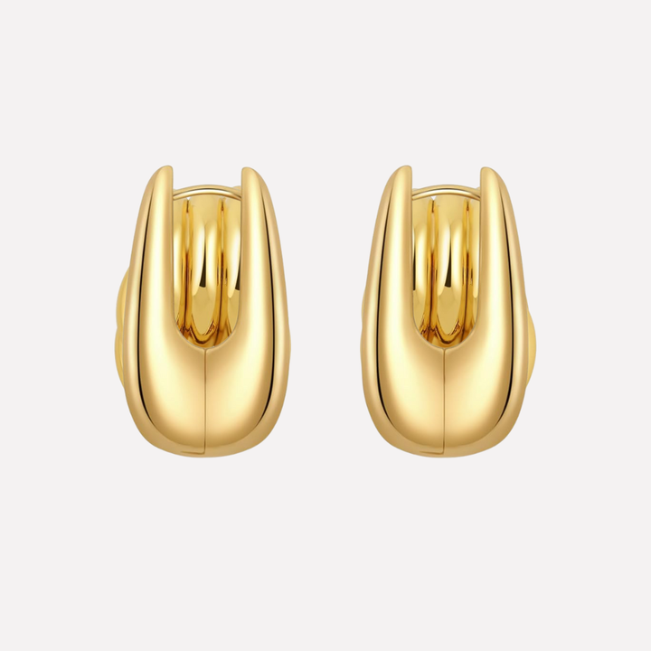 Statement knot dangle earrings for women, crafted with elegant brass in gold tone.