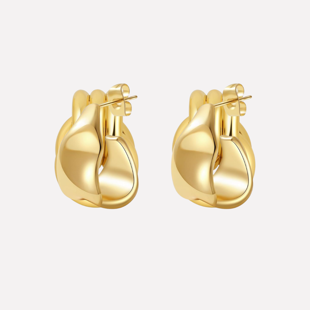 Beautiful silver knot drop earrings, an essential fashion accessory for women.