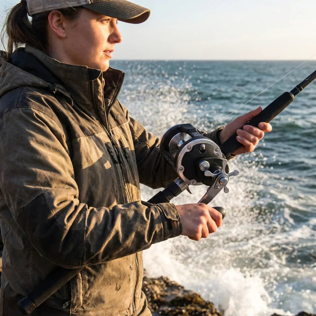 Right/Left Hand Retrieve Unisex Baitcasting Reel for freshwater fishing. Precision casting tackle & equipment.