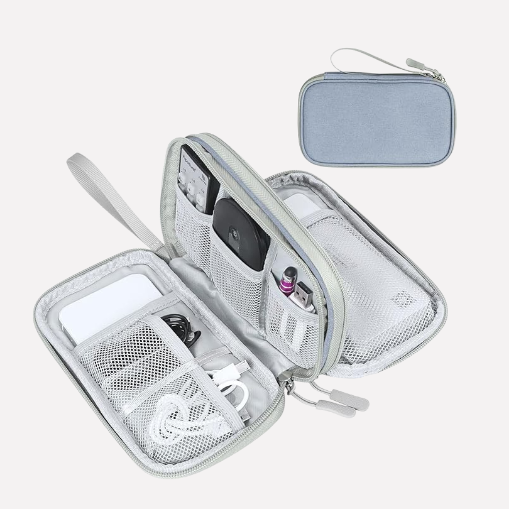 Gadget holder accessories case for easy digital item storage, travel-friendly.