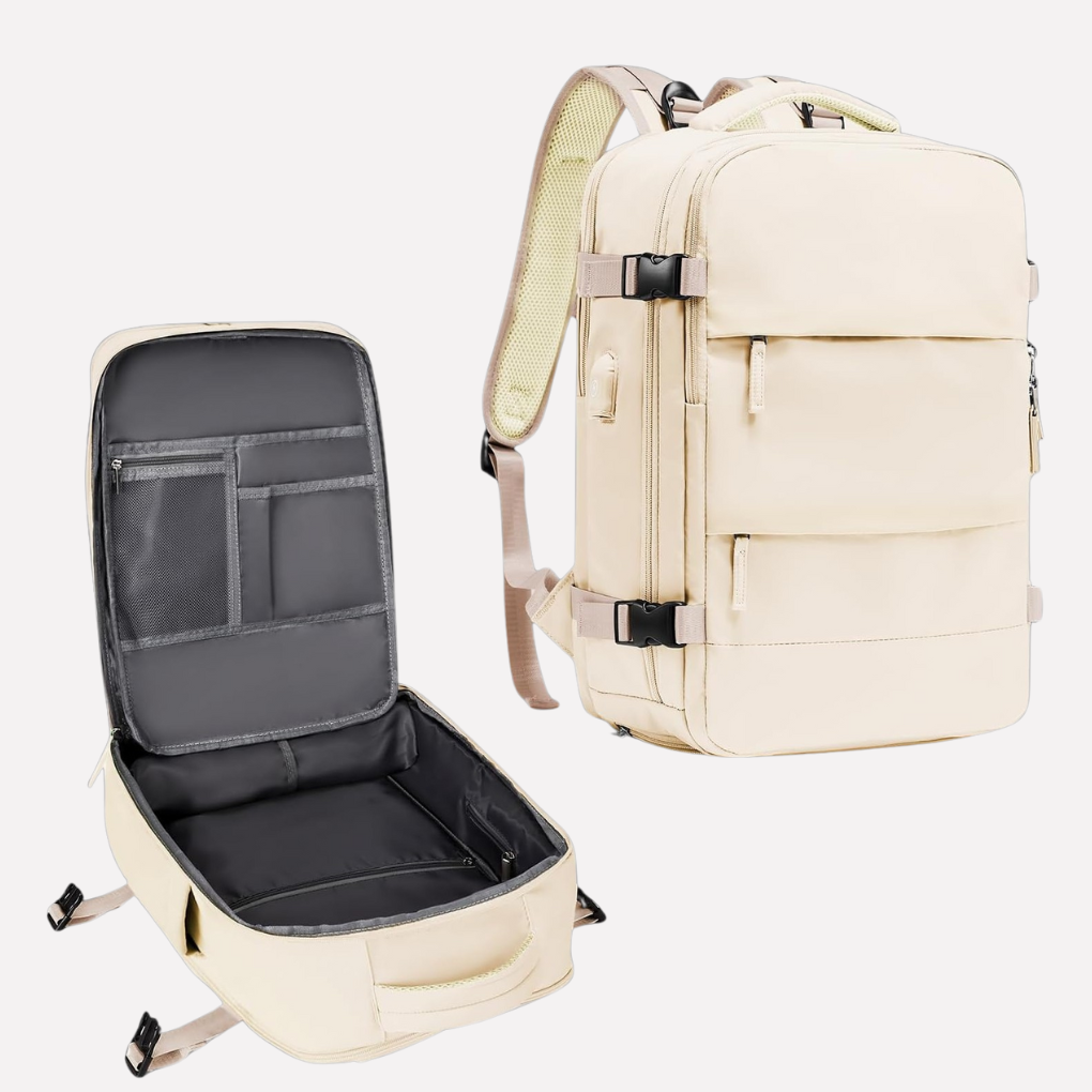 Unisex versatile travel backpack, perfect for short trips & weekend getaways, durable & spacious.