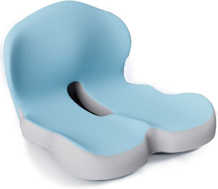 Premium ergonomic seat cushion, memory foam for posture correction, back support & long-lasting comfort.
