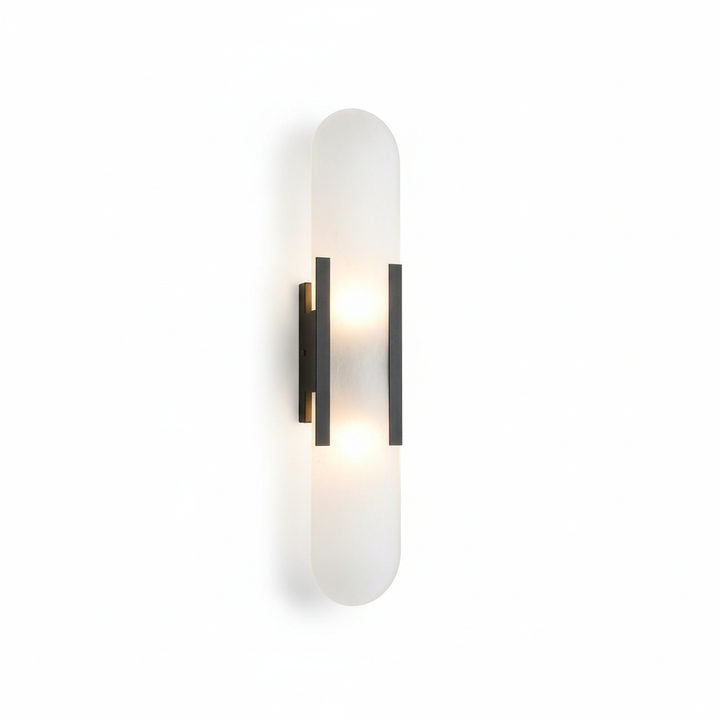 Modern Black and Gold LED Wall Lamp for Dining Room