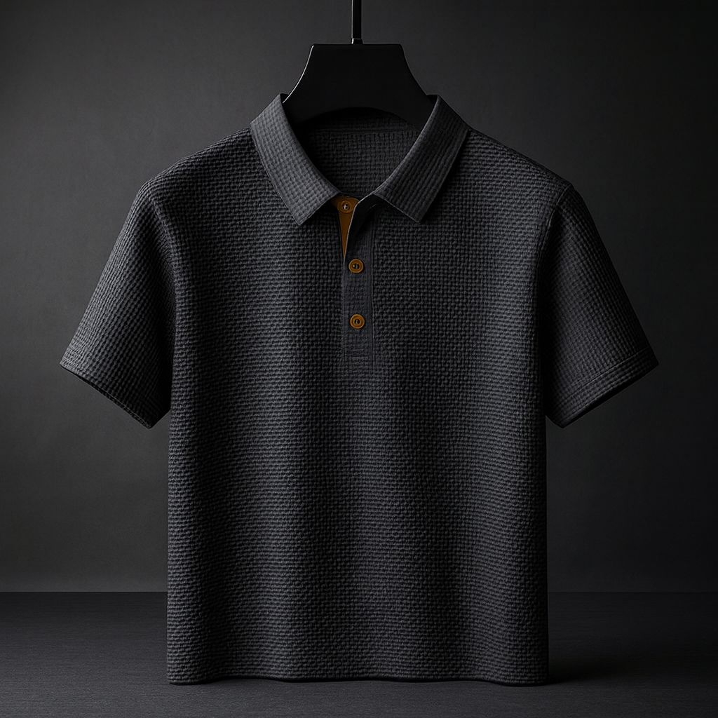 Breathable men's performance polo, keeping you cool & dry. A comfortable summer shirt for any occasion.