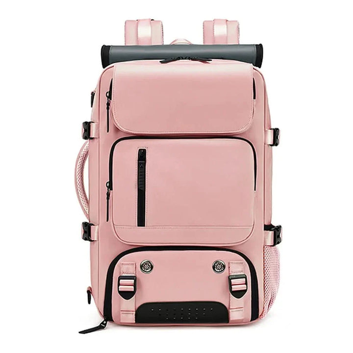 Unisex waterproof laptop backpack with USB charging port, fits 15.6" laptop, perfect for travel & commuting.
