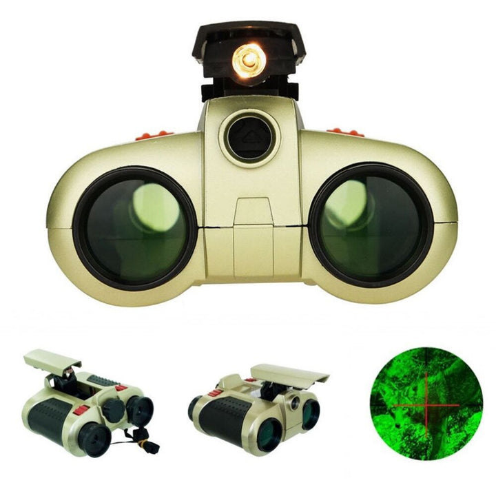Lightweight kids' night vision binoculars for child explorers to observe nature & stars at night.